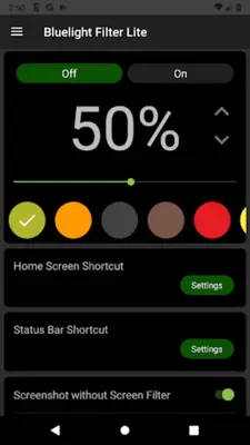 Bluelight Filter Lite android App screenshot 13