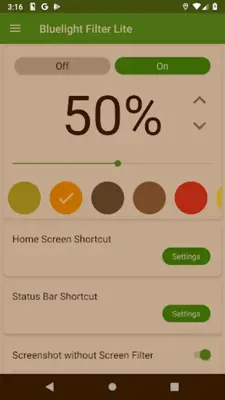 Bluelight Filter Lite android App screenshot 16