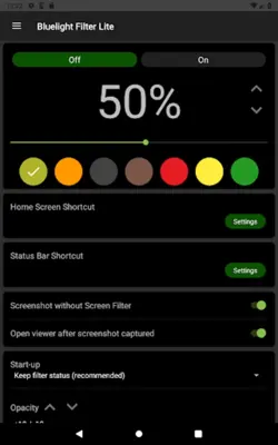 Bluelight Filter Lite android App screenshot 5